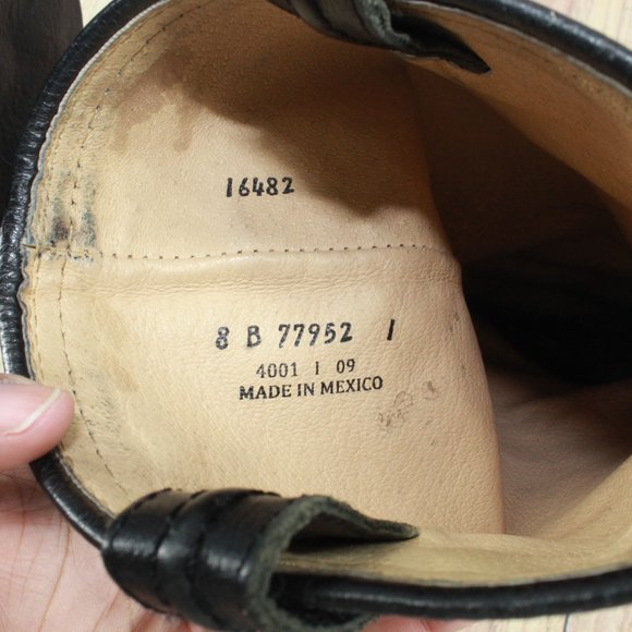 FRYE Maxine Trapunto Harness Brown Leather Motorcycle Boots Size 8 B - Picture 10 of 14